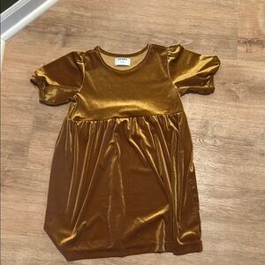 Old Navy Brown Puff Sleeve Casual Dress